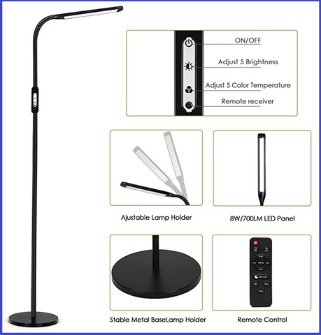 Lampada Con Telecomando Per La Lettura