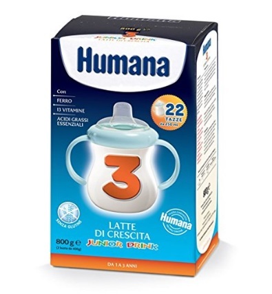 Latte in polvere humana dai 3 anni in su