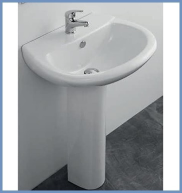 Lavandino bagno colonna