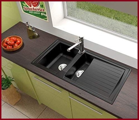 Lavabo Cucina Nero 2 Vasche