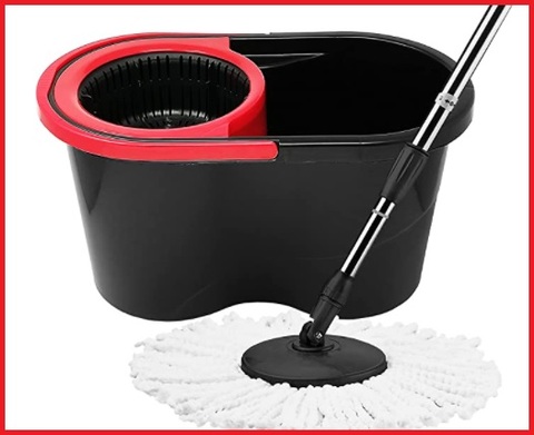 Lavapavimenti Con Strizzatore Mocio Rotante