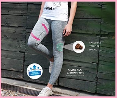 Leggings anticellulite vita bassa