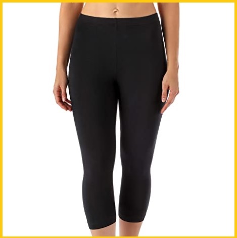 Leggings neri corti donna