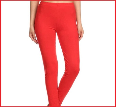 Leggings rossi donna