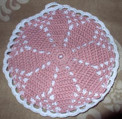 Presina fucsia a uncinetto