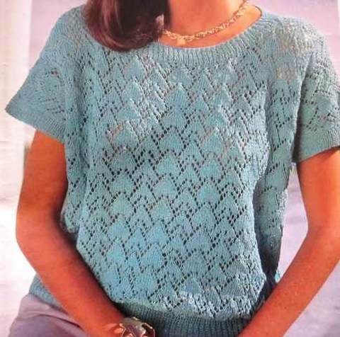 Maglia Ai Ferri In Cotone