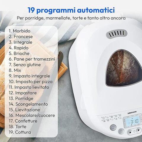 Macchina per il pane cestello acciaio