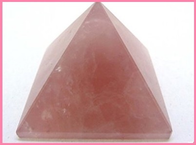 Quarzo rosa piramide