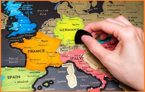 Mappa Decorativa Da Grattare