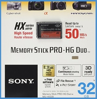 Memory stick pro 32 gb sony