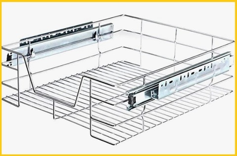 Mensole Telescopiche, Da Cucina Con Cestino Estraibile