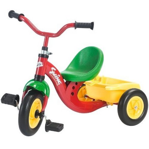 Triciclo rolly toys con vaschetta posteriore