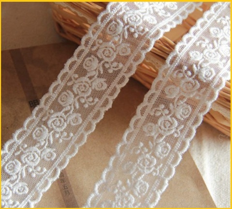 Nastro In Pizzo Bianco