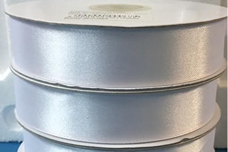 Nastro Raso Bianco 25mm