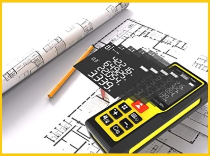 Telemetro laser 50m, misuratore di distanza laser