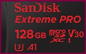 Sandisk extreme pro 128 gb microsdxc