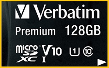 Micro sd verbatim 128 gb classe 10