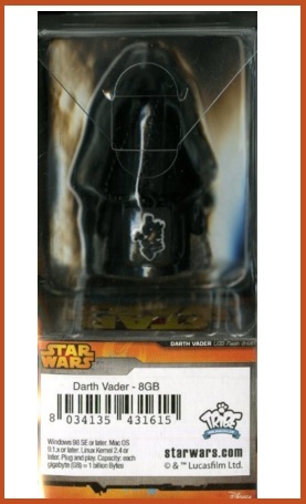 Star wars pendrive 8 gb a forma darth vader