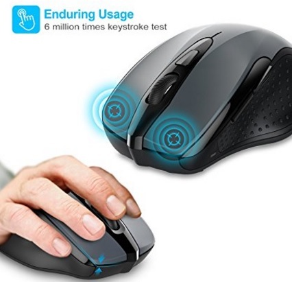 Mouse wireless ricaricabile