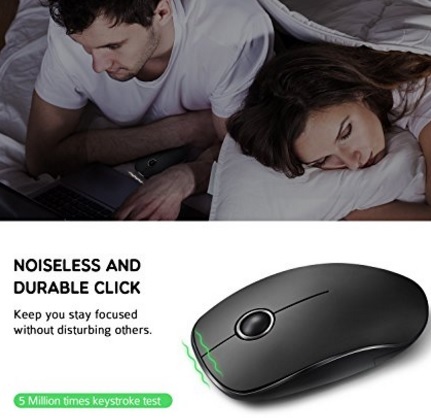 Mouse wireless silenzioso con usb nano