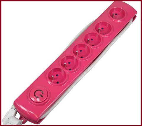 Multipresa rosa con cavo | Grandi Sconti | Dove comprare Multipresa Online