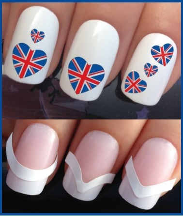 Unghie Finte Da Incollare Con Decorazione Cuori