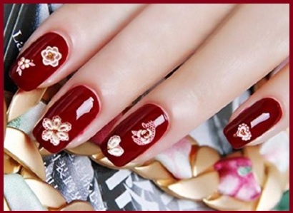Decorazioni unghie rosse nail art