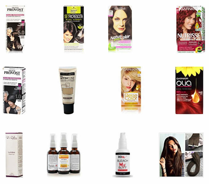 colorazione per capelli: tinte, shampoo colorante naturale