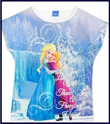 Maglietta disney frozen di anna e elsa