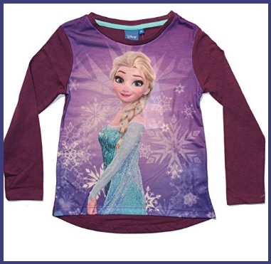 Maglia di frozen per bambine a maniche lunghe