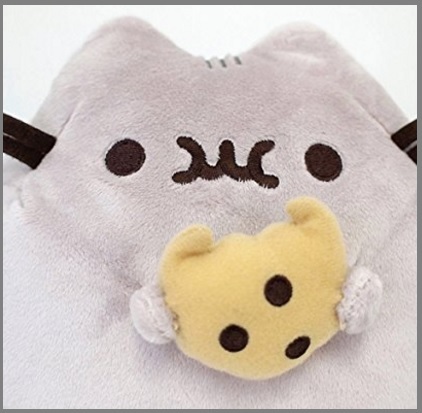 Peluche per bambini gattino con biscotto