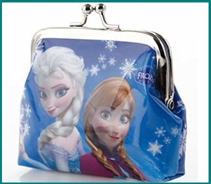 Portamonete per ragazze di frozen, dal colore blu