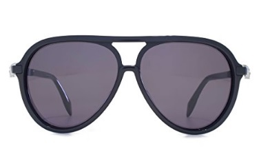 Alexander Mcqueen Occhiali Da Sole Neri Acetato