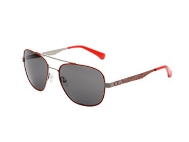 Occhiali da sole calvin klein unisex aviator in metallo