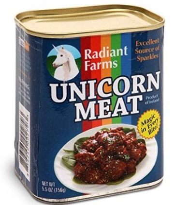 Carne di unicorno in scatola | Grandi Sconti | oggetti e cibi più strani in vendita