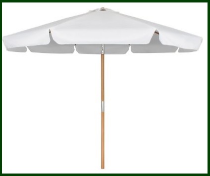 Ombrellone classico e in legno per la spiaggia parasole