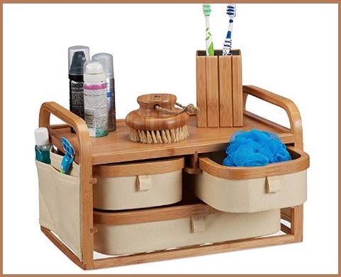 Organizer bagno legno | Grandi Sconti | Organizer portaoggetti