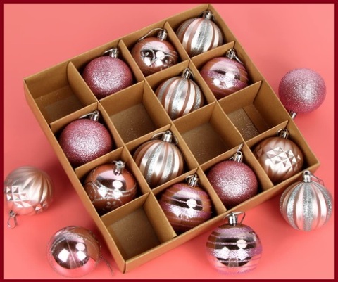 Palle di natale rosa antico | Grandi Sconti | Palle e palline per il Natale