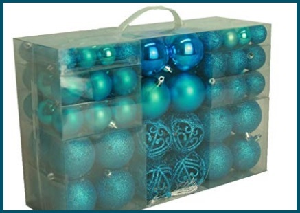Palle Di Natale Turchese Blu