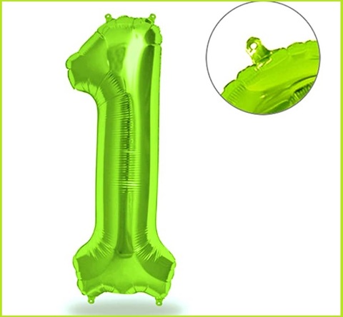 Palloncino numero 1 verde