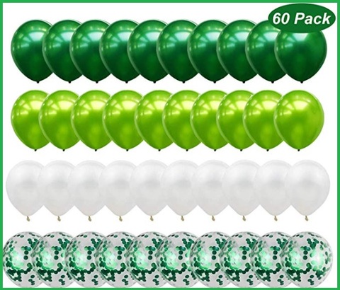 Palloncini verdi metallizzati