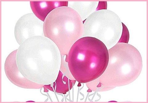 Palloncini viola e rosa