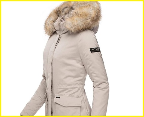 Parka donna leggero beige