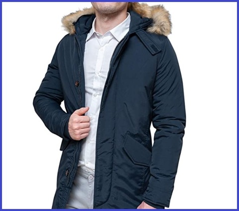 Giacca parka uomo invernale slim fit