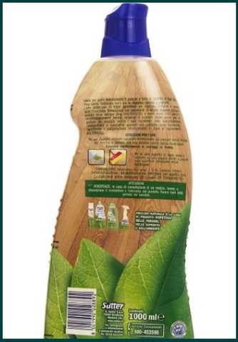 Detergente naturale per parquet