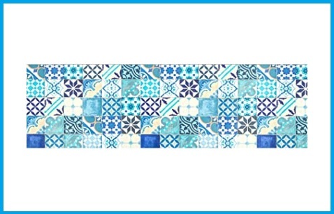 Passatoia fantasia blu
