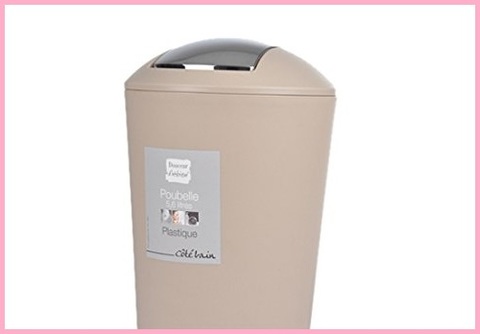 Pattumiera bagno beige