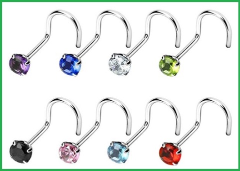 Piercing argento naso brillantino | Grandi Sconti | Dove comprare piercing online