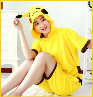 Pigiama di pikachu intero estivo unisex