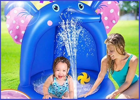 Piscina gonfiabile bambini con parasole